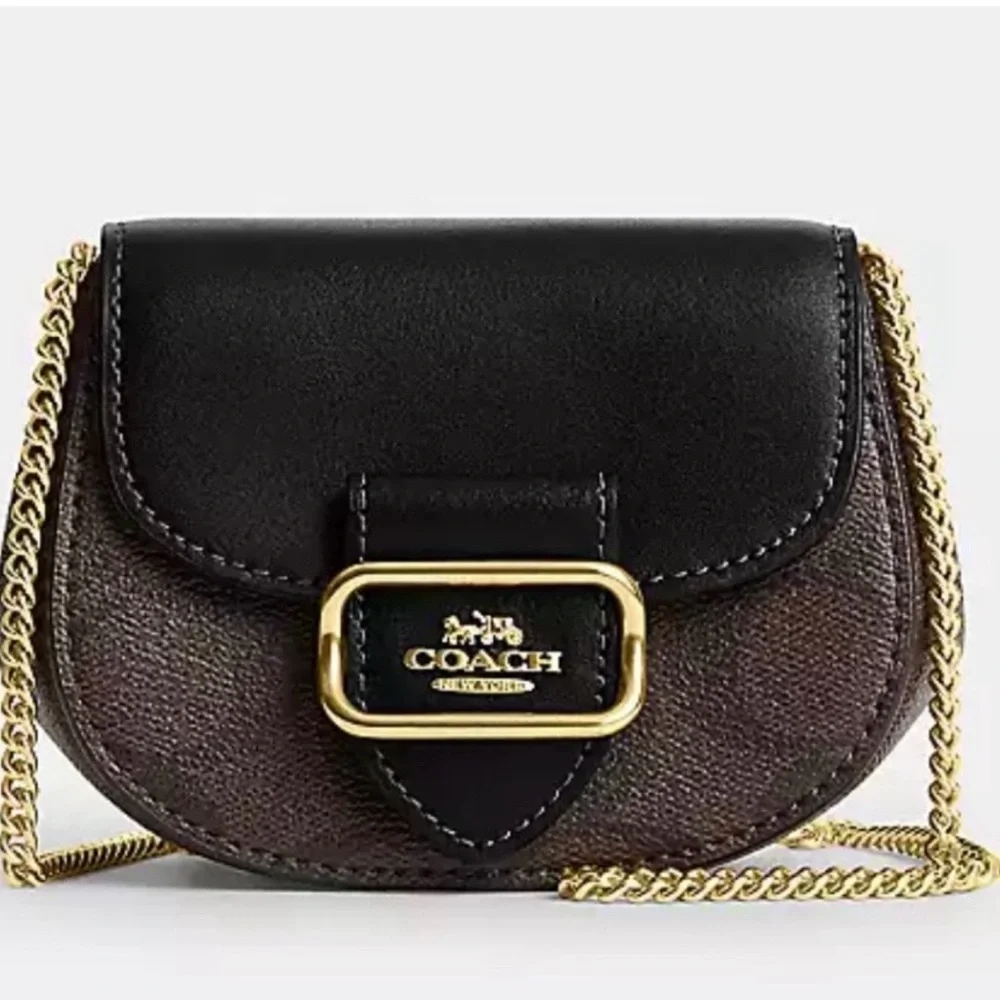 ✨ NWOT Coach Morgan Card Case Crossbody – Signature Canvas ✨ - Picture 3 of 13